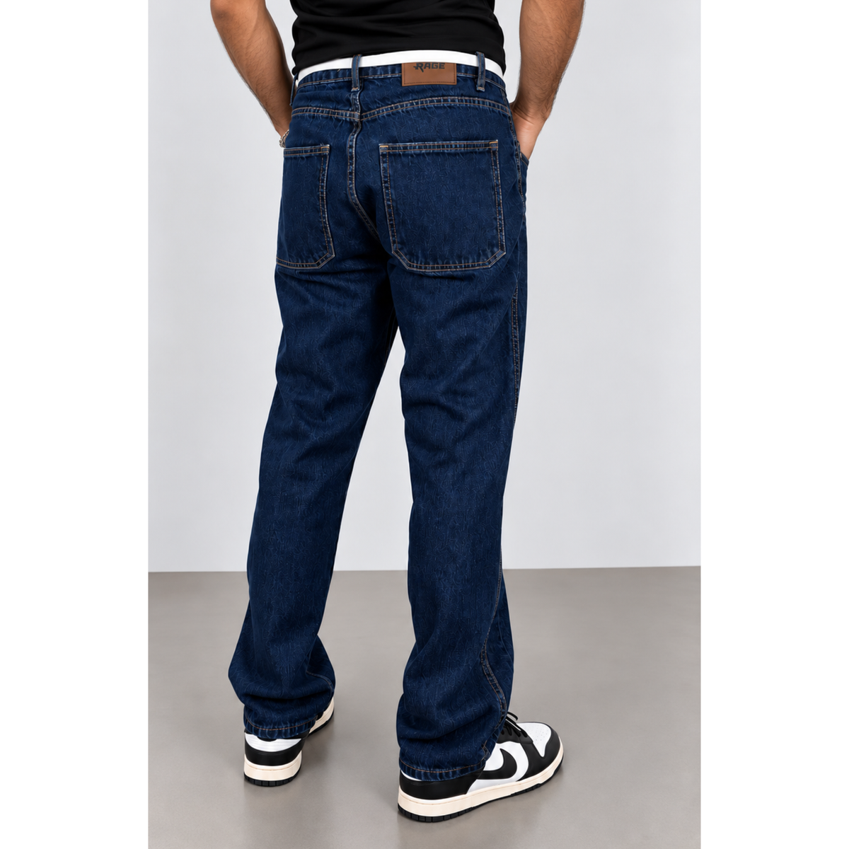 RAGE® Straight Fit Dark Indigo Men’s Jeans