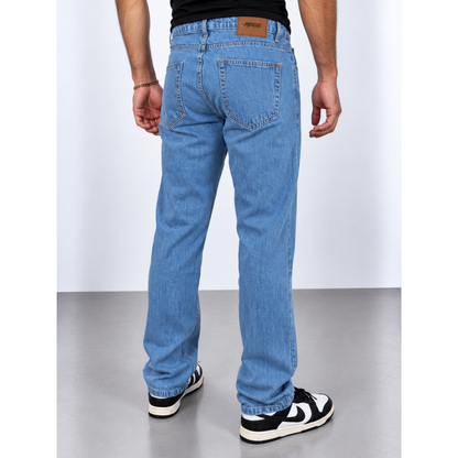 RAGE® Loose Straight Fit Sky Blue Jeans