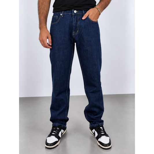 RAGE® Loose Straight Fit Dark Indigo Jeans