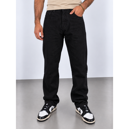 RAGE® Loose Straight Fit Jet Black Jeans