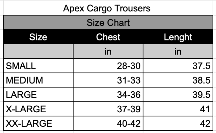 Apex Cargo Trousers